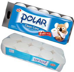 [HMHKNKTTSRPLWOC] Polar Tissue Coreless 3Ply (10 Rolls)