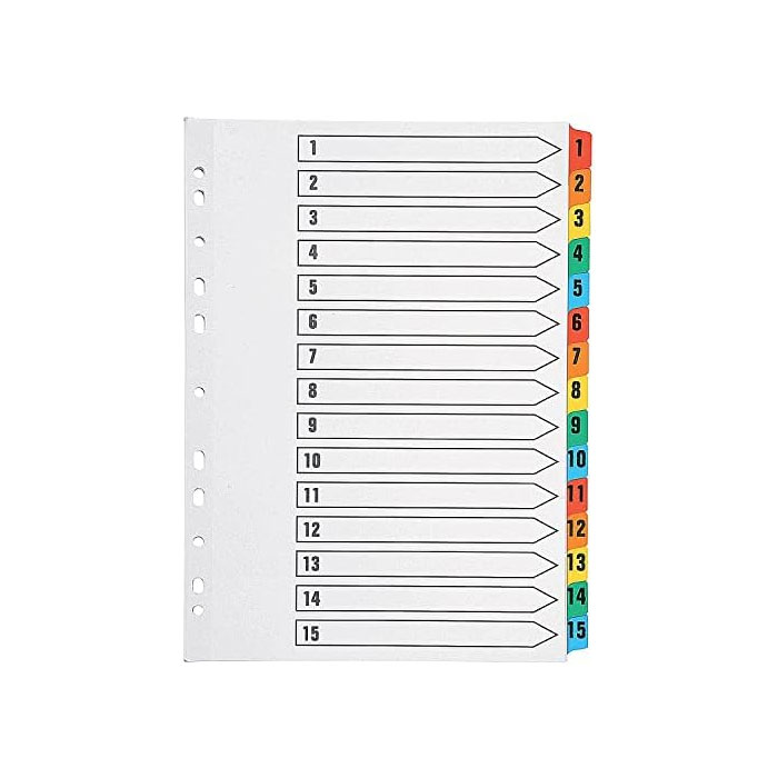 File Divider 1 to 10 Index Paper ( A4) China