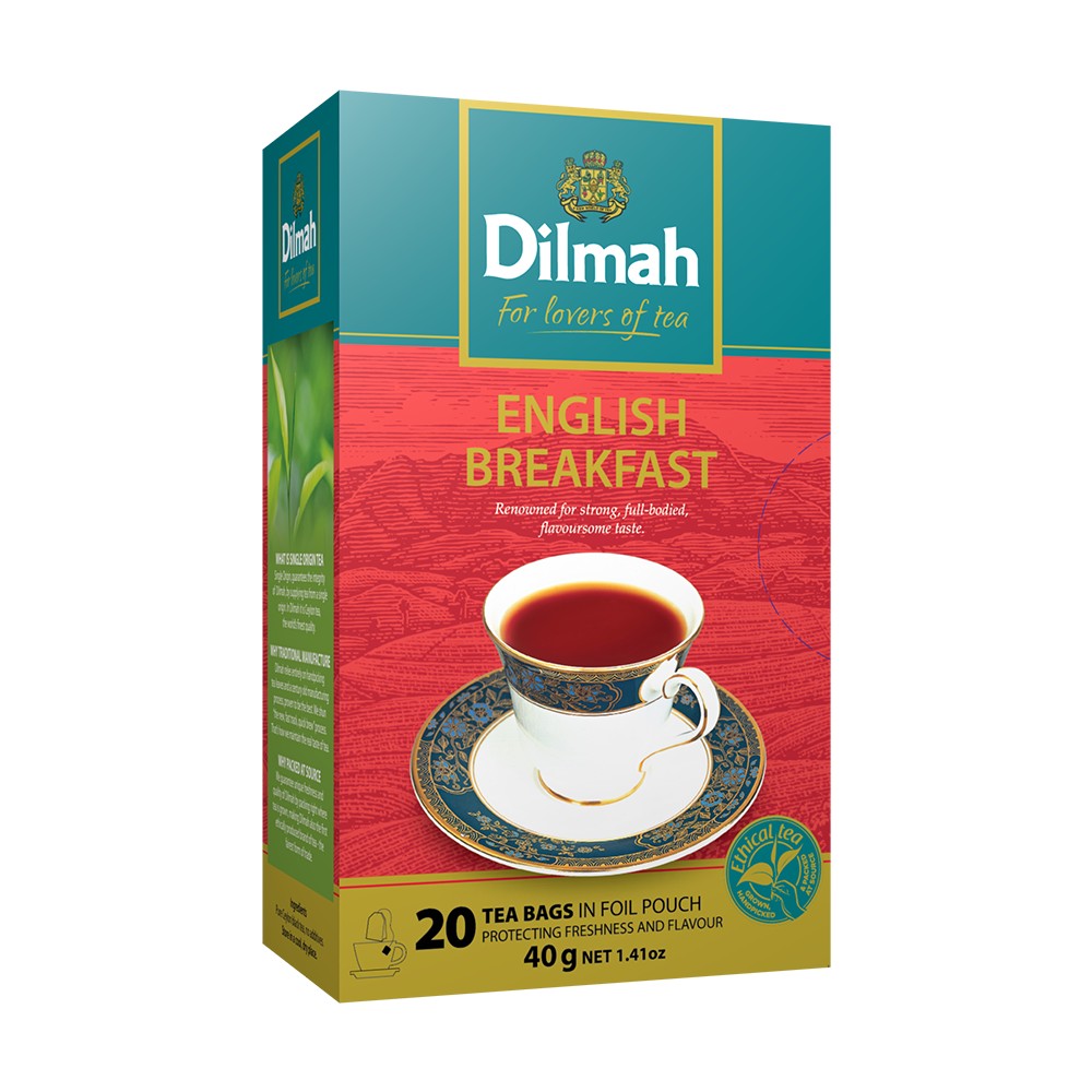 [HMPTTADMEBT40G] Dilmah English Breakfast Tea  (50g) 25 Tea Bags