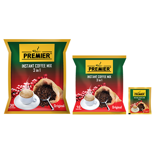 [HMPTCMPR3N130SHT] Premier 3 in 1 Instant Coffeemix 30 sachet