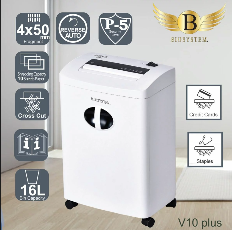 Biosystem V10 Plus Paper Shredder