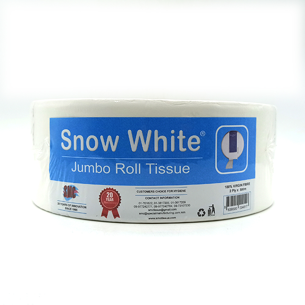 Snow White  Jumbo Tissue  Roll ( 2Ply )