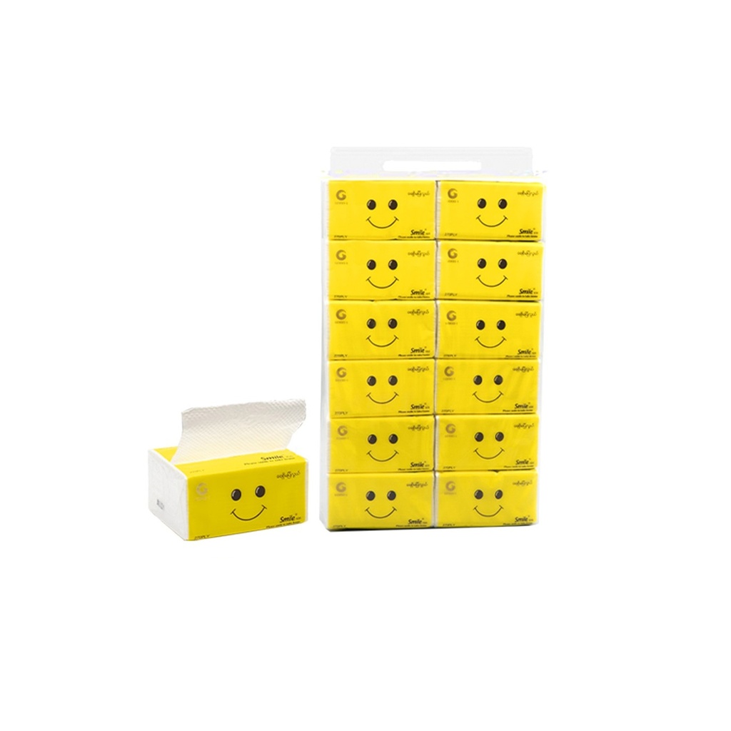 [HMPHYNGFTSM10512P] Smile 105 Facial Tissue (12 Pcs)