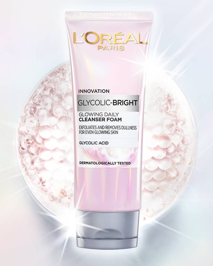 L'ORE'AL Glycolic Bright Glowing Daily Cleanser Foam