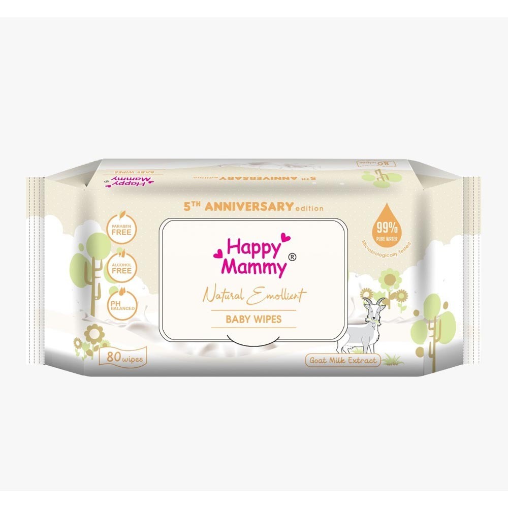 Happy Mammy Goat Milk Extract Wet Wipes ( 80 Wipes)