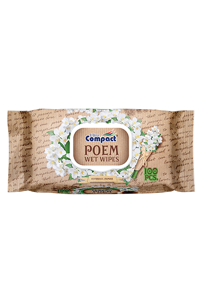 [HMPHYWWPEJ100PCS] Ultra Compact Poem Espanola Jasmine Wet Wipes(100Pcs)