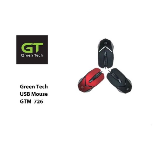 [HMGT6KUSBGTM726] Green Technology - 6 Keys USB Mouse GTM-726