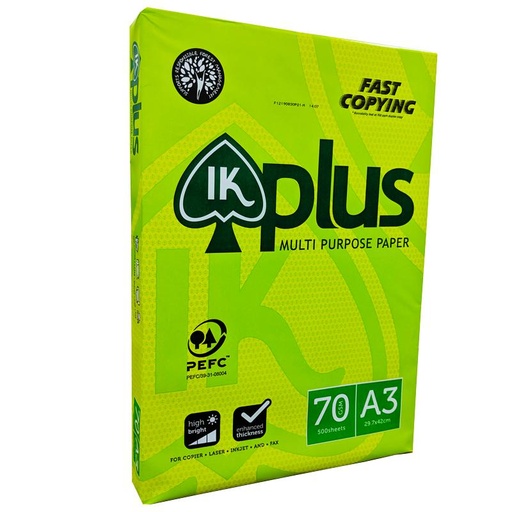 [HMPNLCPIKP70GA3] IK Plus Copier Paper A3