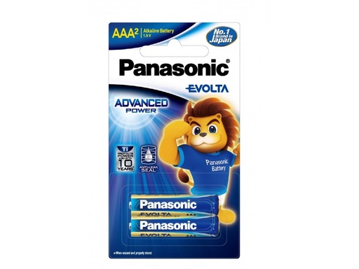 [HMOEBTPNEVAAA1.5V] PANASONIC BACTERIES Evolta-AAA 2PCS