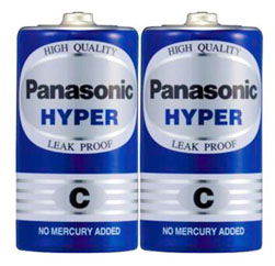 [HMOEBTPNCTYPE] PANASONIC BATTERIES-C-Hyper -2Pcs