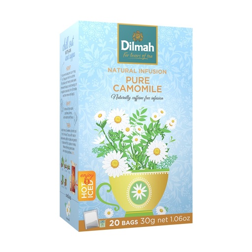 [HMPTTAPCI37G] Dilmah Pure Camomile Infusion (37.5g) 25 Tea Bags Individually Wrapped Bags