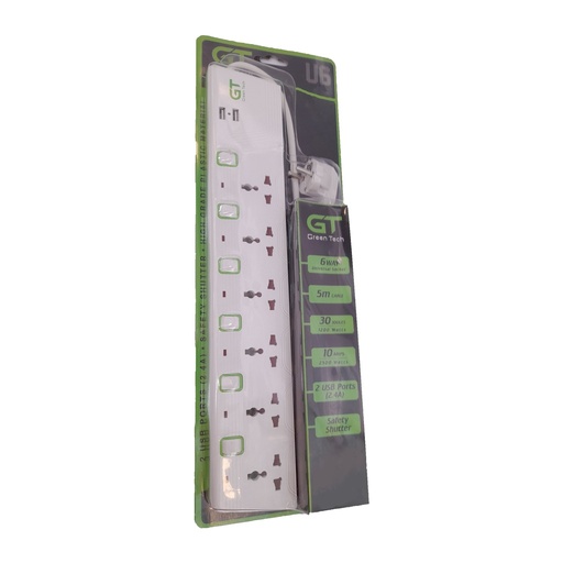 [HMGTSPGTSU6] Green Technology - Surge Protector GTS-U6