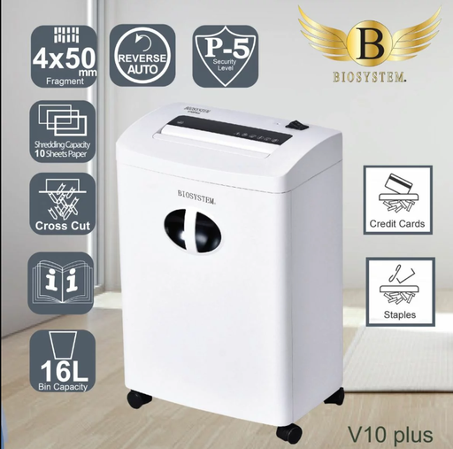 [HMOEPSBSV10P] Biosystem V10 Plus Paper Shredder