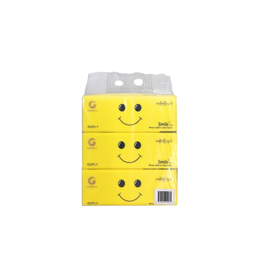 [HMPHYNGFTSM1403P] Smile 140 Facial Tissue (3Pcs)