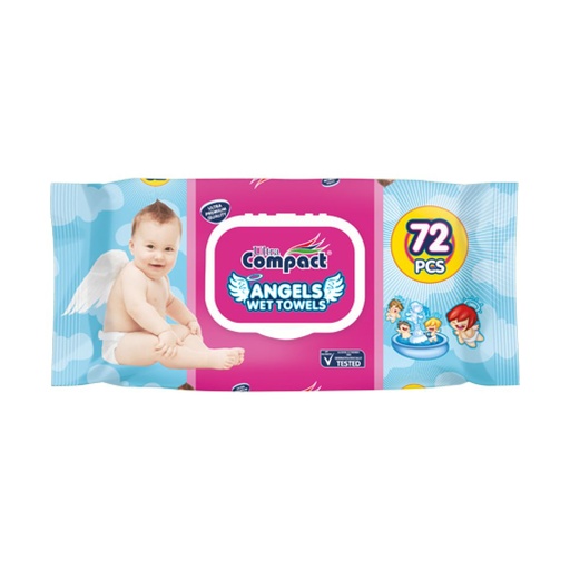 [HMPHYWWUCAWT72PCS] ULTRA COMPACT Angel Wet Towel ( 72pcs)