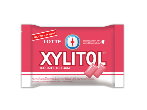 LOTTE XYLITOL GUM STRAWBERRY MINT FLAVOR(11.6g)