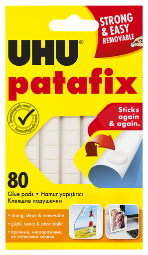 UHU PATAFIX WHITE WALLET GLUE PAD (80 PADS)