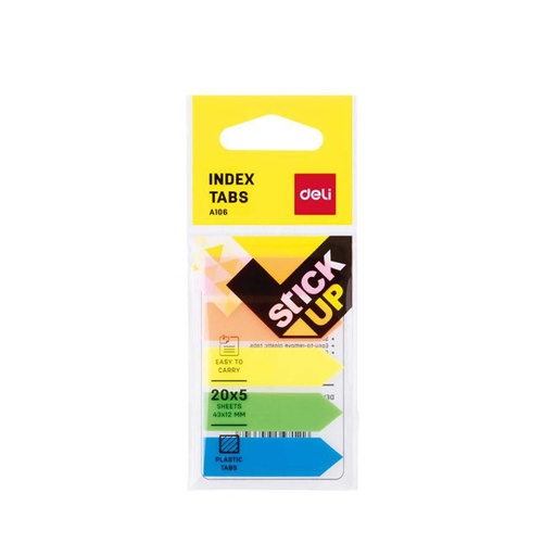 [HMBNPFITDL43x12MMEA10602] Deli Film Index Tabs (43x12 mm) EA10602