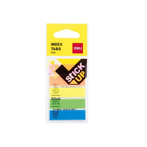 [HMBNPFITDL44x12MMEA10402] Deli Film Index Tabs (44x12 mm) EA10402