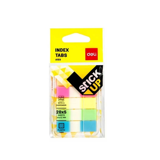 [HMBNPFITDL44x12MMEA10302] Deli Film Index Tabs (44x12 mm) EA10302