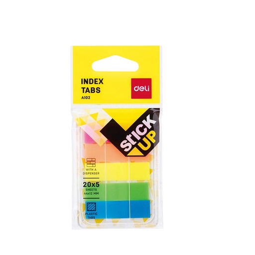 [HMBNPFITDL44x12MMEA10202] Deli Film Index Tabs (44x12 mm) EA10202
