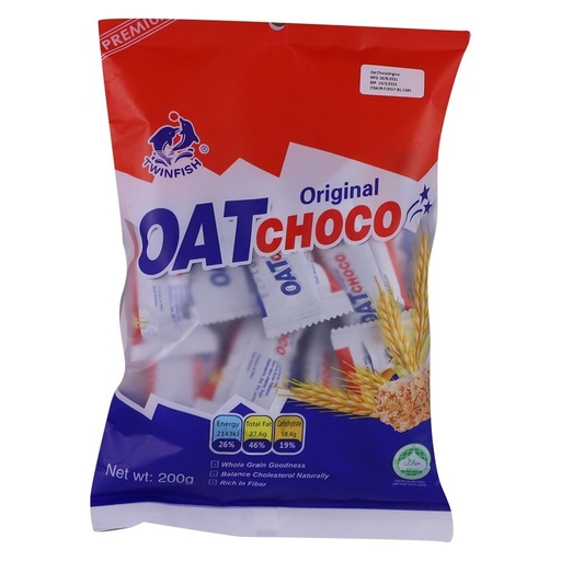 [HMPTCKTFOCO200G] Twinfish Original Oat Choco (200g)