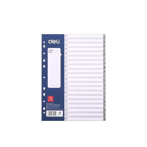 [HMBNPDIVDLE38157] Deli PP Index Divider E38157 (A to Z)