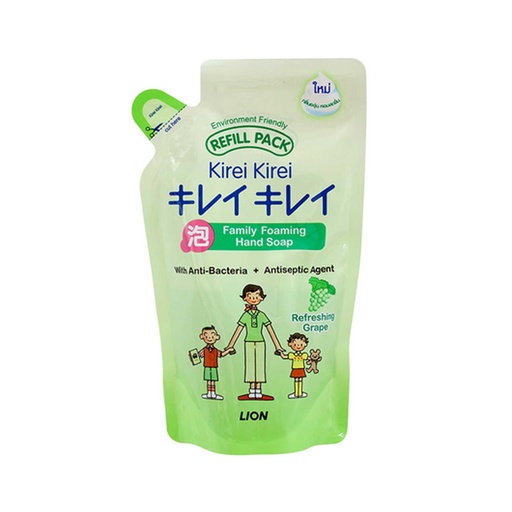 [HMHKNKFHWKIRANTBCTGP200ML] KIREI KIREI Anti-Bacterial Foaming Hand Wash Grape Refill 200ml