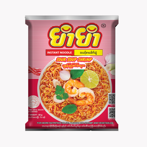Yum Yum Instant Noodle Soup Sour Shrimp (60g)
