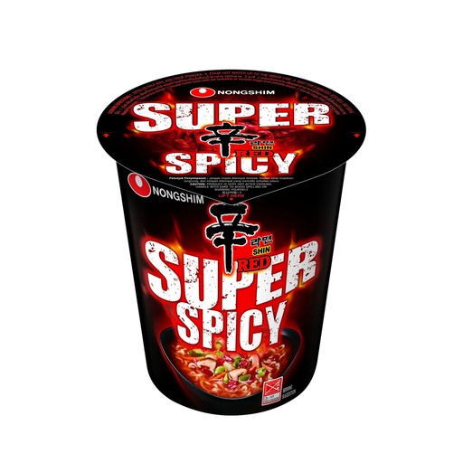 [HMPTINNSRSSCN68G] Nong Shim Shin Red Super Spicy Cup Instant Noodle (68g)