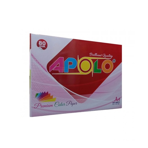 [HMPNLCPAPLA480GSM] Apolo Colour Paper A4 (80gsm)