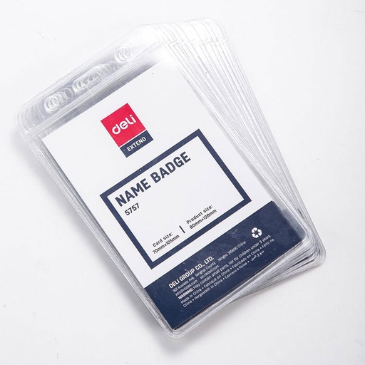 [HMPNPNBHE5757DL] Name Badge Holder (Deli E-5757)