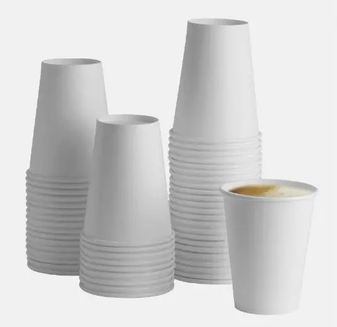 [HMPPDPC7OZ50PCS] Disposable Paper Cup (7oz) White (50 Pcs)