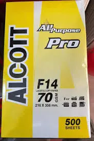 [HMPNLALTLG70GSM] Alcott Copier Paper Legal 70gsm 