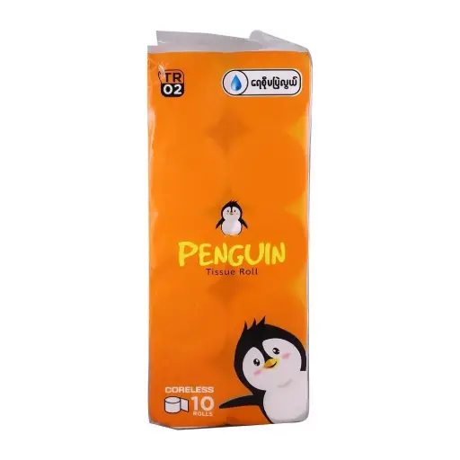 [HMHKNKAPGTR4PLY] Penguin Tissue Roll 4Ply Coreless (10-Rolls)