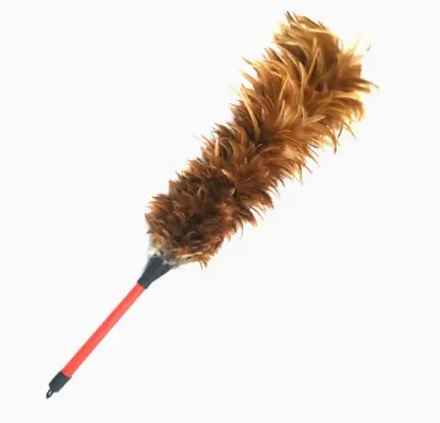 [HMHKNKAFCDPH2FT] Chicken Cleaning Duster With Plastic Handle (2 ft)