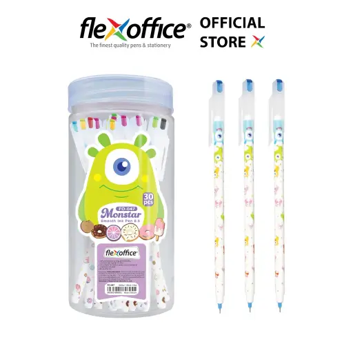 [HMWNCGPFOMGP30PCS] FLEXOFFICE Monster Gel Pen x 30Pcs 