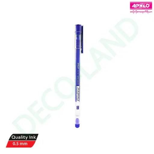 APOLO Gel Pen A-101 Black x 12Pcs