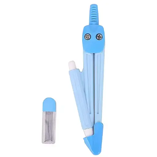 Deli E8622 School Plastic Compass with Pencil 
