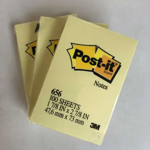 Post-it 656-Yellow Sticky Notes 3M 