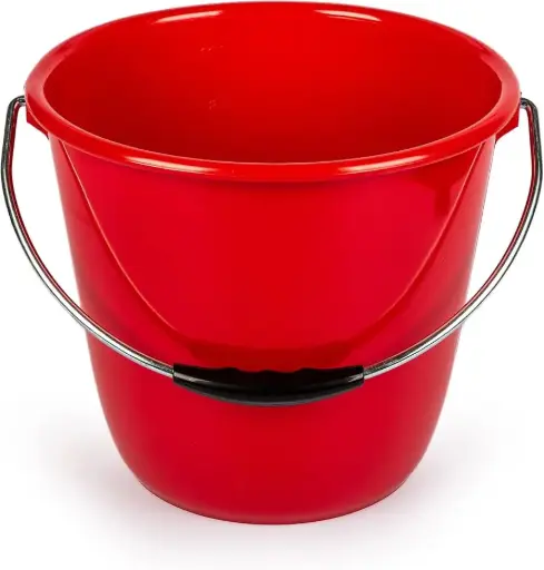 Bucket With Metal Handle 