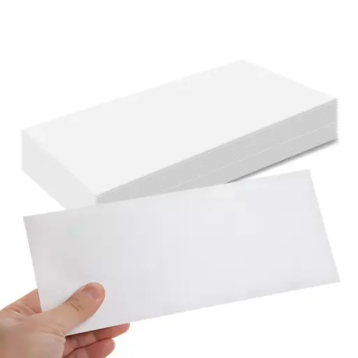 [HMAPLOENVWWGLE4X9] Apolo Envelopes 4x9 White Without Glue (100 pcs/pkt)