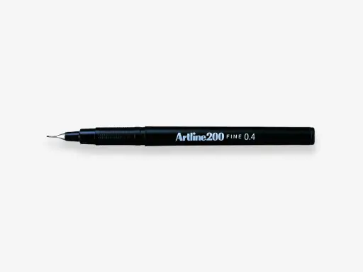 [HMWNCALFL0.4MMBL] Artline Fineliner 0.4mm Black