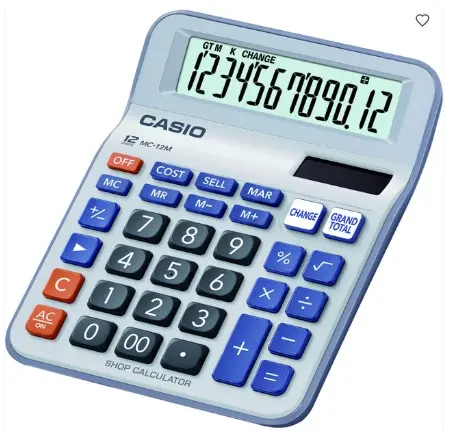 [HMDNPACMC12SC] Casio MC-12M Shop Calculator (12 Digits)