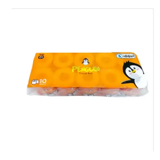 [HMKHNKAPGTR4PLY] Penguin Tissue Roll 4Ply With Core (10-Rolls) 