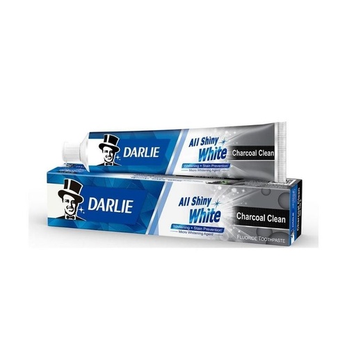 [HMPHYTPDLASWC140G] Darlie Toothpaste All Shiny White Charcoal Clean 140g