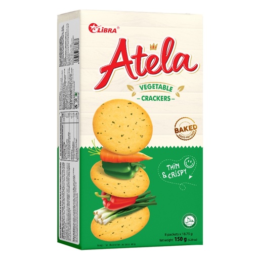 [HMPTCKATVG150G] Atela Vegetable Crackers (150g)