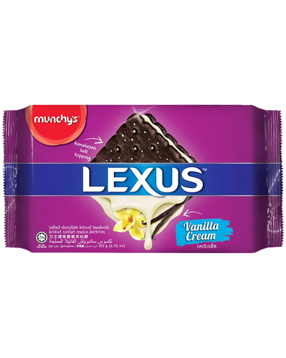 [HMPTCKLSVCB190G] Munchy's Lexus Sandwich Vanilla Cream Biscuit (190g)