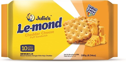 [HMPTYCKLCCS180G] Julie's Lemon Chedder Cheese Sandwich (180g)