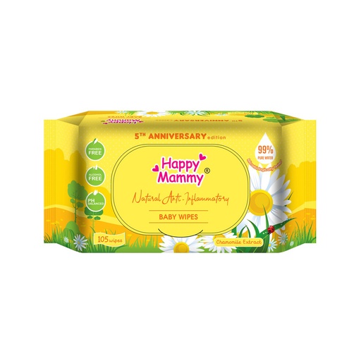 [HMHKWTHMC105W] Happy Mammy  Chamomile Wet Wipes ( 105 Wipes)